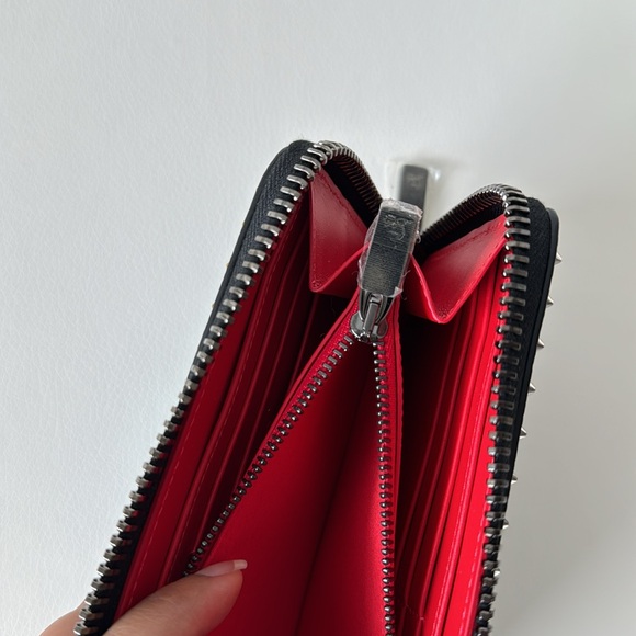 ❌SOLD❌ Christian Louboutin Panettone Wallet Calf Empire/Spikes Mix with Box & DB - Picture 8 of 14
